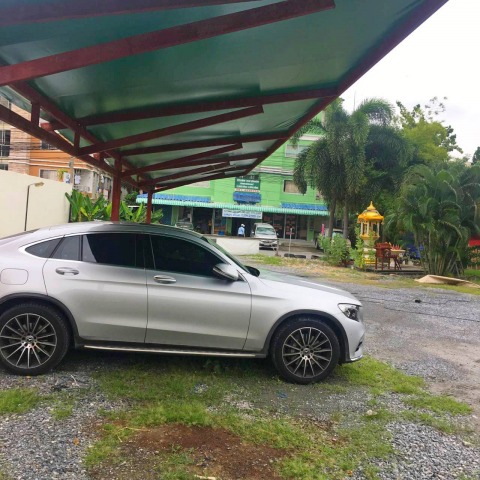 รับติดตั้งหลังคากันสาดโรงจอดรถ